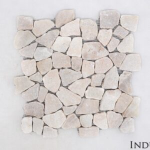 ONYX INTERLOCK bursztynowa ŁAMANA mozaika kamienna na siatce INDUSTONE