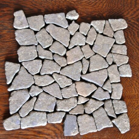 InduStone Mozaika Kamienna na siatce DARK Interzoro łamana kamień wulkaniczny 30×30 (2)