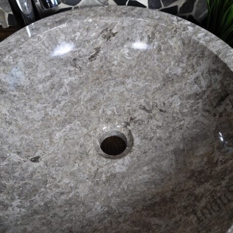 InduStone umywalka kamienna KC-M light grey 45 cm A (1)