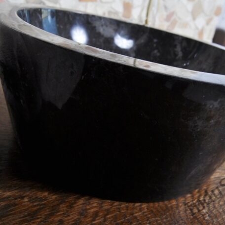 InduStone umywalka kamienna LY-P black 30 x 15 (2)
