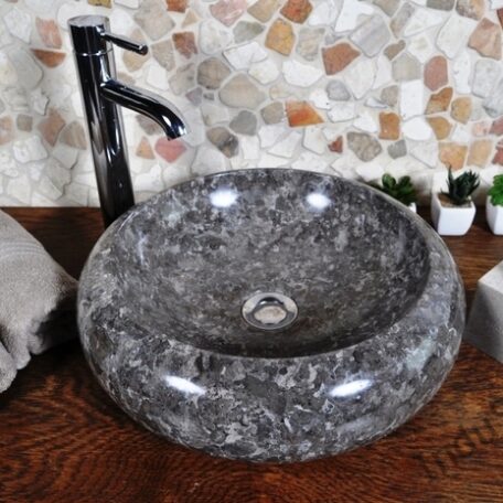 InduStone umywalka kamienna nablatowa DN-P grey (2)