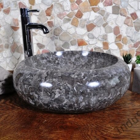 InduStone umywalka kamienna nablatowa DN-P grey (3)