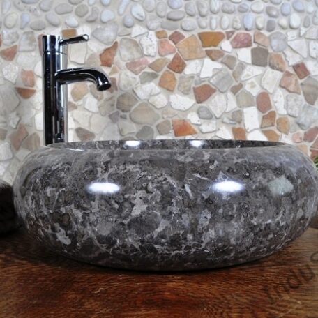 InduStone umywalka kamienna nablatowa DN-P grey (4)