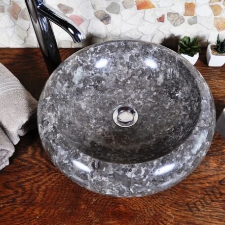 InduStone umywalka kamienna nablatowa DN-P grey (5)
