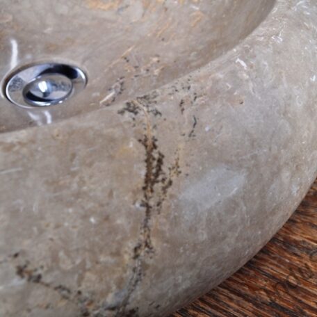 InduStone umywalka kamienna nablatowa DN-P light brown B (1)