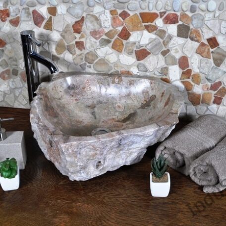 InduStone umywalka kamienna nablatowa EROSI Stone H (2)