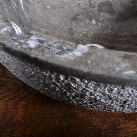 InduStone umywalka kamienna nablatowa KC-D grey (1)
