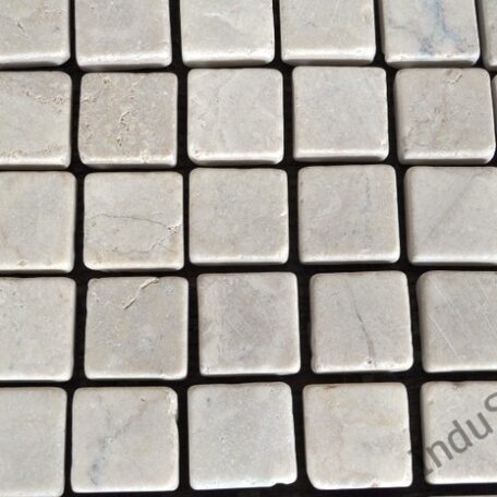 InduStone Mozaika Kamienna WHITE Square biała kostka 30×30 6
