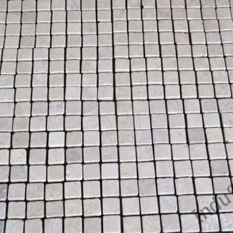 InduStone Mozaika Kamienna WHITE Square biała kostka 30×30 2