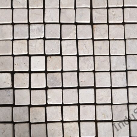 InduStone Mozaika Kamienna WHITE Square biała kostka 30×30  1