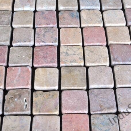 InduStone Mozaika Kamienna RED Square czerwona kostka 30×30 2