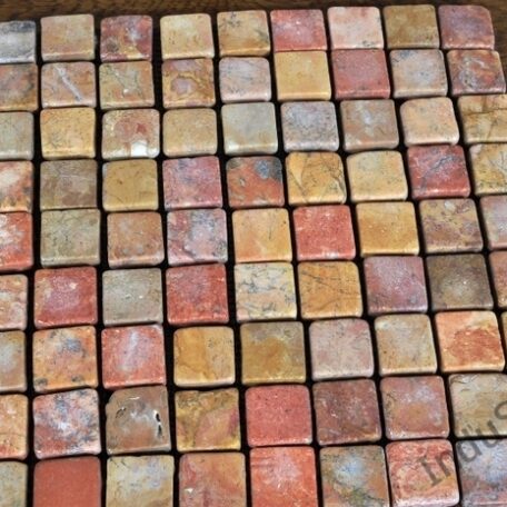 InduStone Mozaika Kamienna RED Square czerwona kostka 30×30
