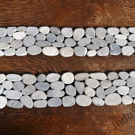 InduStone Mozaika Kamienna CUTTING TAN GREY Interlock szare otoczaki cięte dekor 30×10  (4)