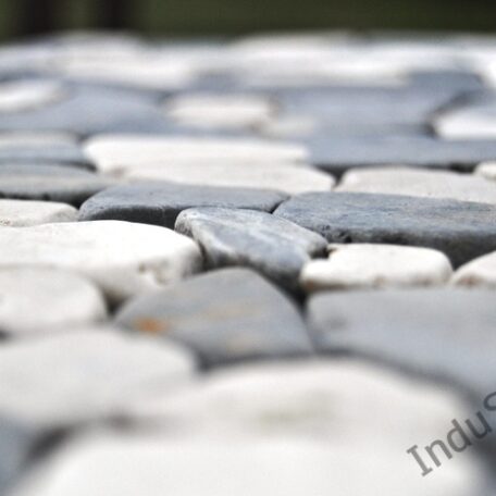 InduStone Mozaika Kamienna GREY & WHITE SQUARE szaro biała łamana 30×30  (1)