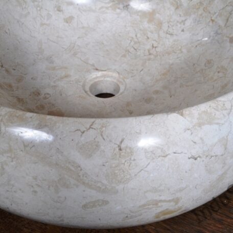 InduStone umywalka kamienna nablatowa DN-P cream 45 cm  (3)