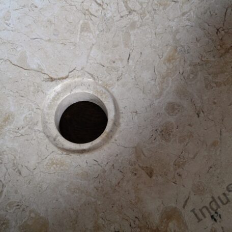 InduStone umywalka kamienna nablatowa DN-P cream 45 cm  (4)