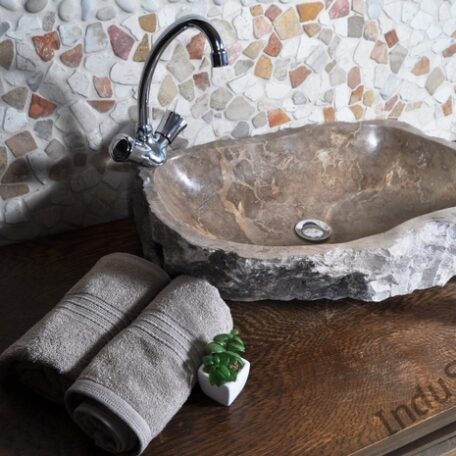 InduStone umywalka kamienna nablatowa EROSI Stone F (3)