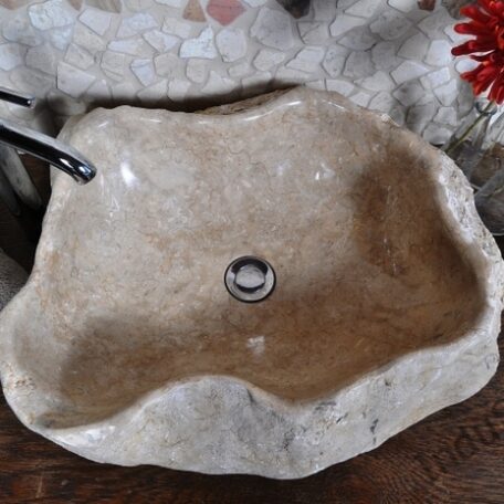 InduStone umywalka kamienna nablatowa EROSI Stone Z (2)