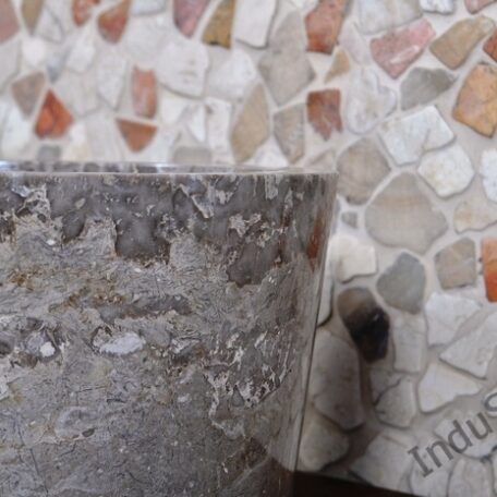 InduStone umywalka kamienna nablatowa GARUDA Grey C (3)