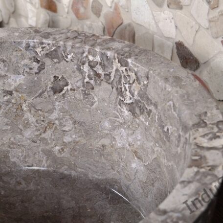 InduStone umywalka kamienna nablatowa GARUDA Grey C (4)