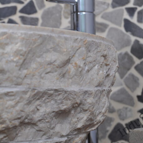 InduStone umywalka kamienna nablatowa KC-M cream 50 cm (5)