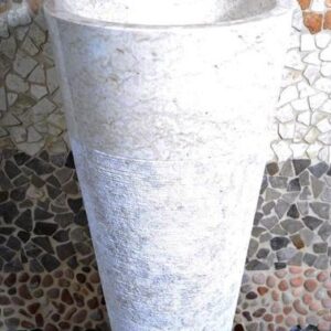 InduStone umywalka kamienna stojąca PA-G Cream