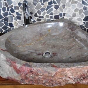 InduStone umywalka kamienna nablatowa EROSI Stone B