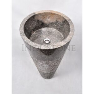 InduStone kamienna umywalka stojąca PAG-G GREY N 40×90 cm