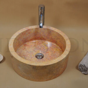 InduStone kamienna umywalka nablatowa SLP RED B 40×15 cm